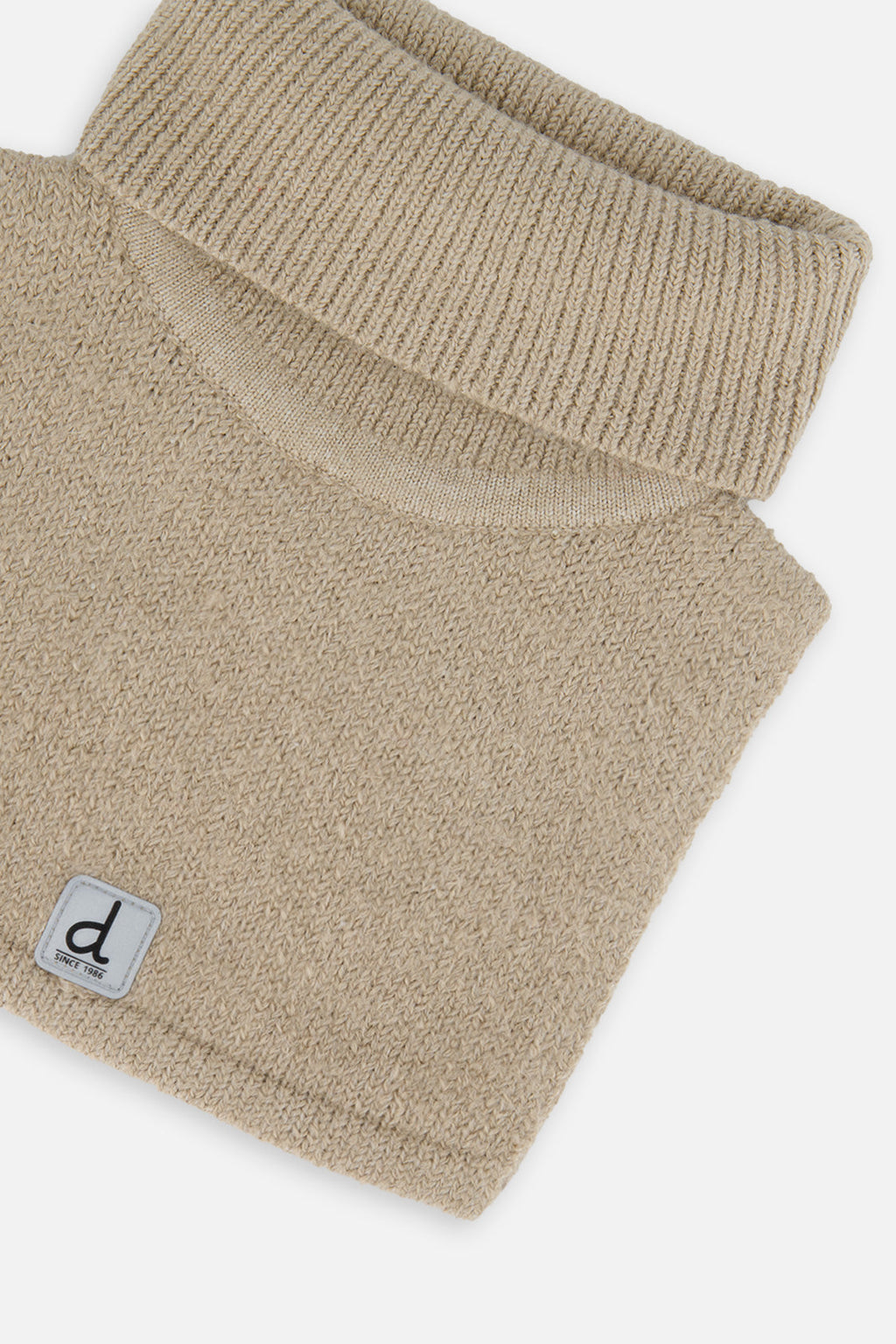 Knit Turtle Neckwarmer Light Taupe