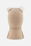 Baby Knit Bear Balaclava Light Taupe