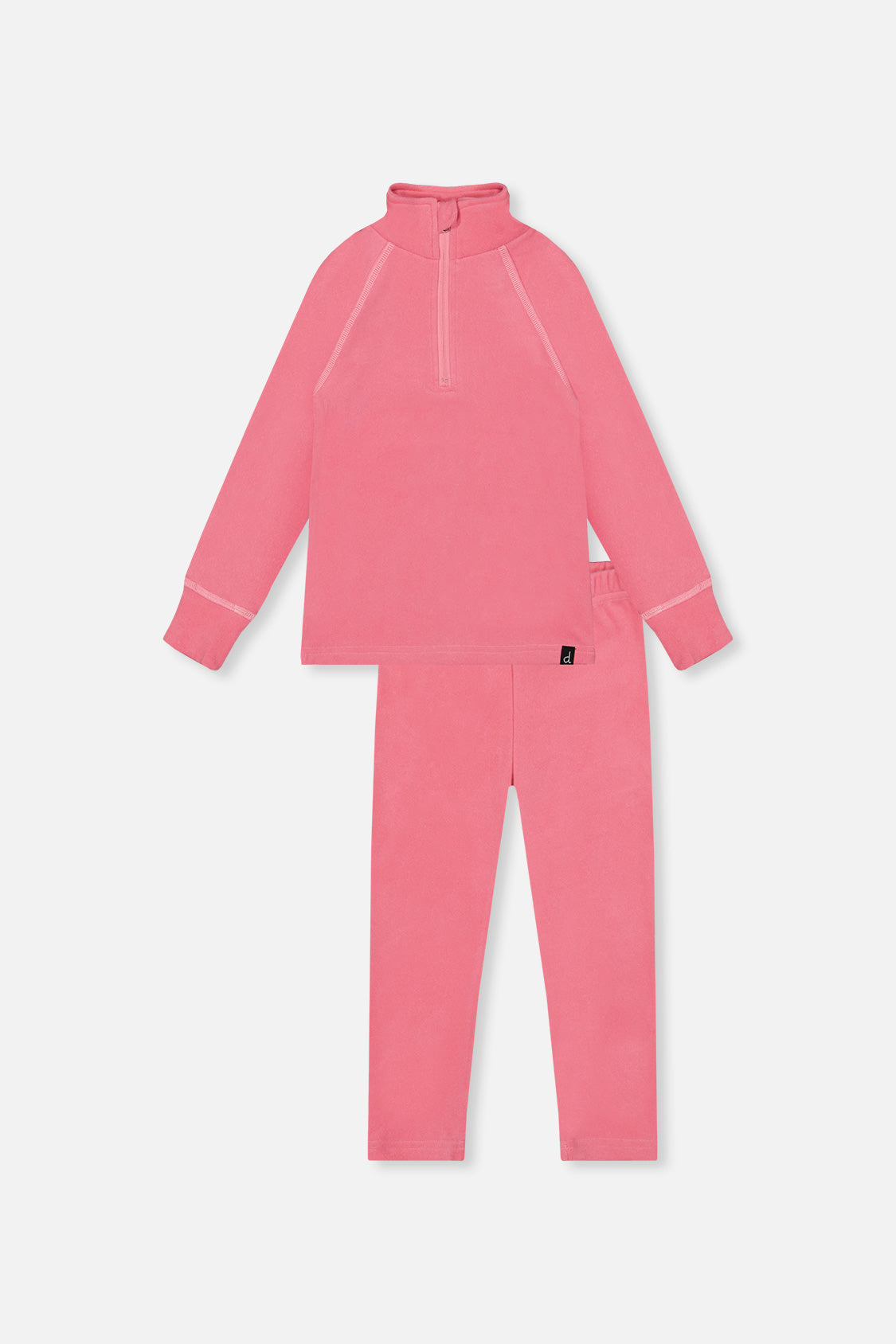 Two Piece Thermal Underwear Pink
