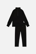 Two Piece Thermal Underwear Black