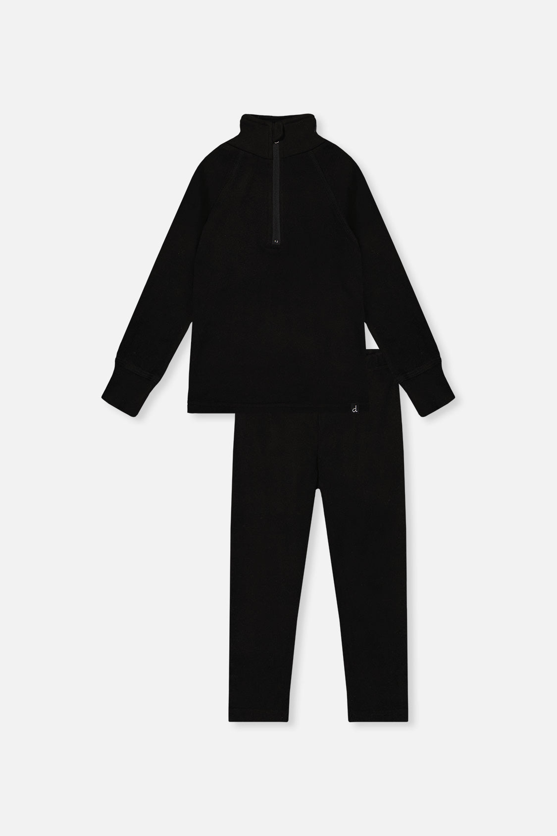 Two Piece Thermal Underwear Black
