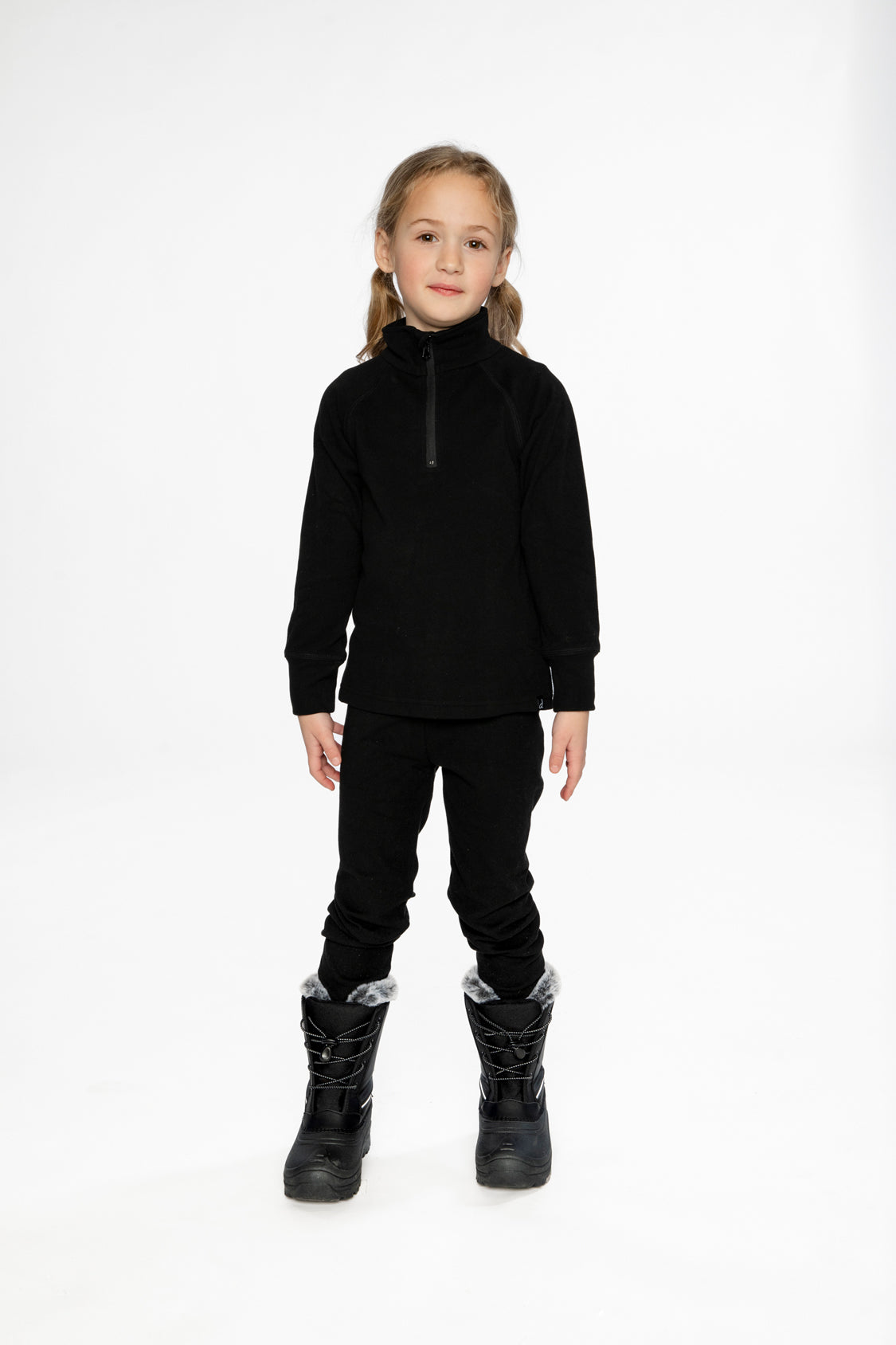 Two Piece Thermal Underwear Black