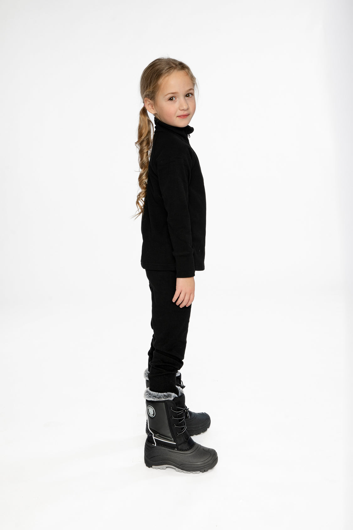 Two Piece Thermal Underwear Black