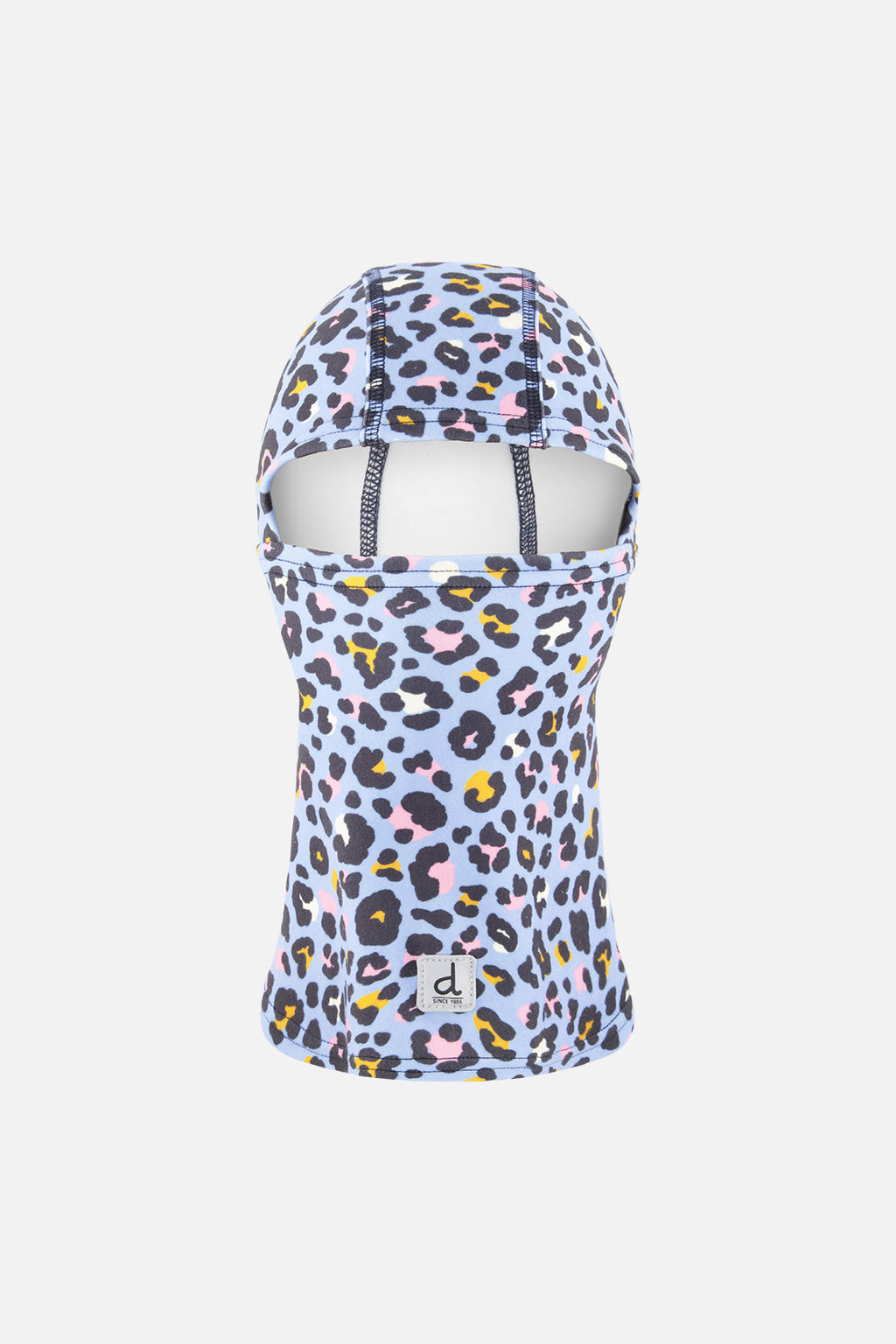 Brushed Jersey Balaclava Blue Leopard Print