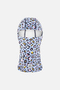 Brushed Jersey Balaclava Blue Leopard Print