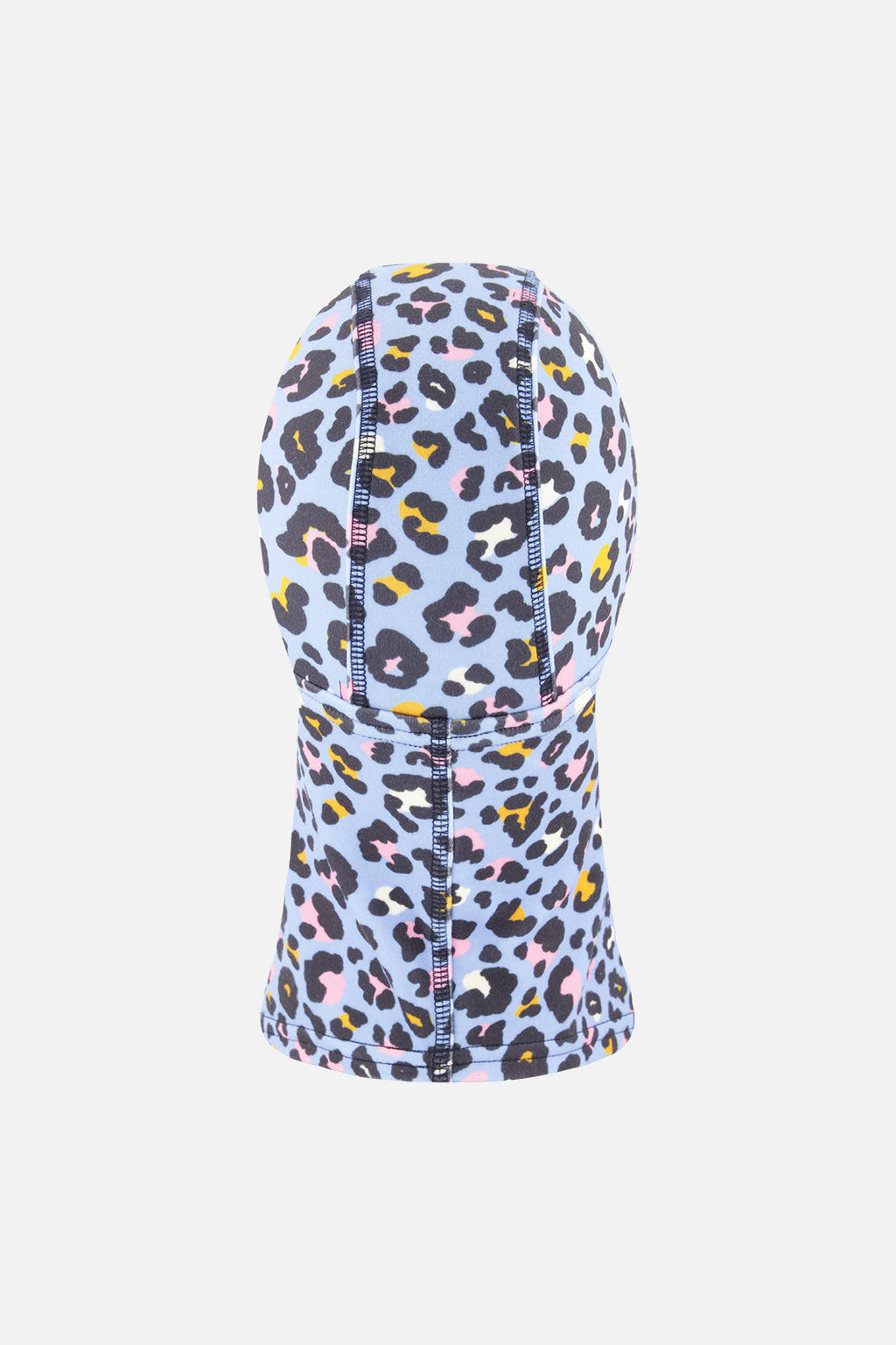 Brushed Jersey Balaclava Blue Leopard Print