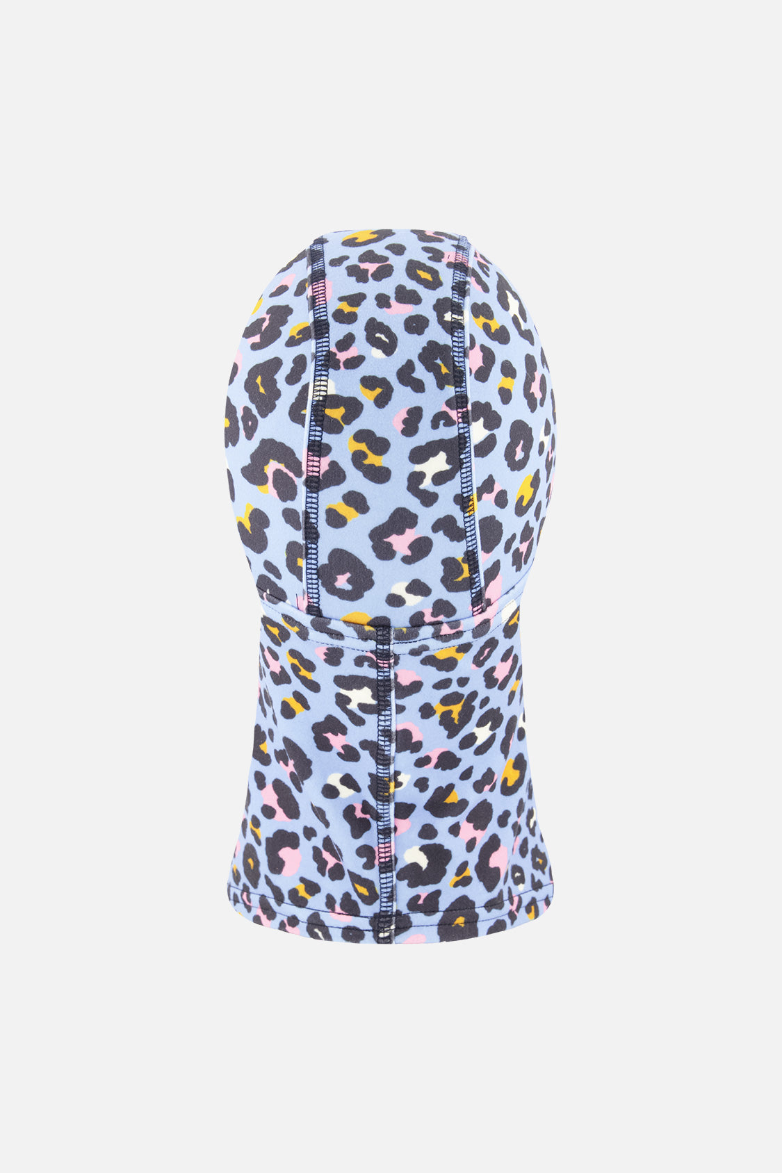Brushed Jersey Balaclava Blue Leopard Print