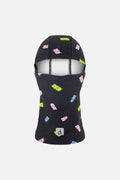 Brushed Jersey Balaclava Black Printed Gummy Bears