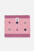 Baby Winter Knit Neckwarmer Pink And Mauve
