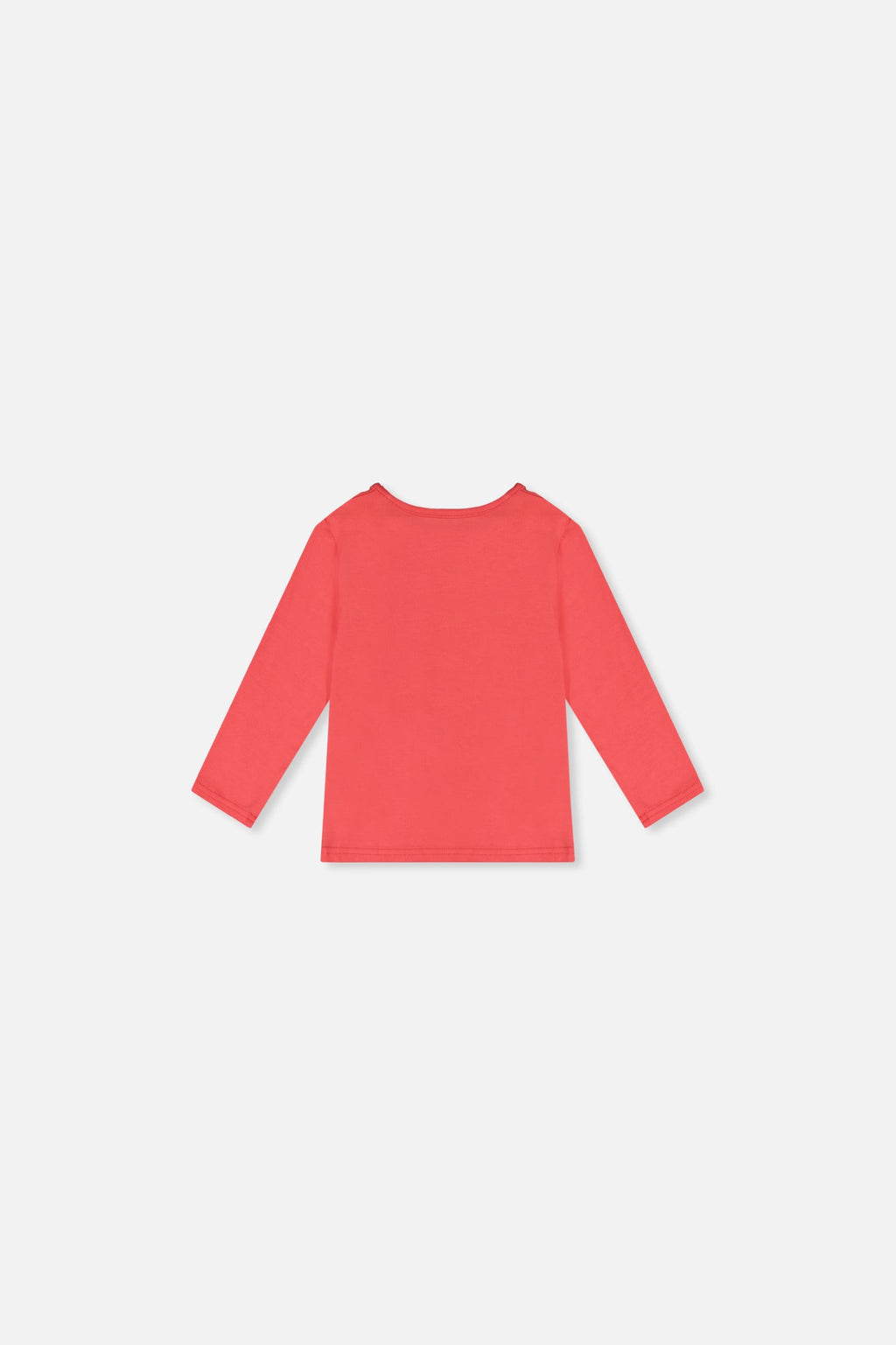 Baby Organic Cotton Long Sleeve T-Shirt Coral Pink