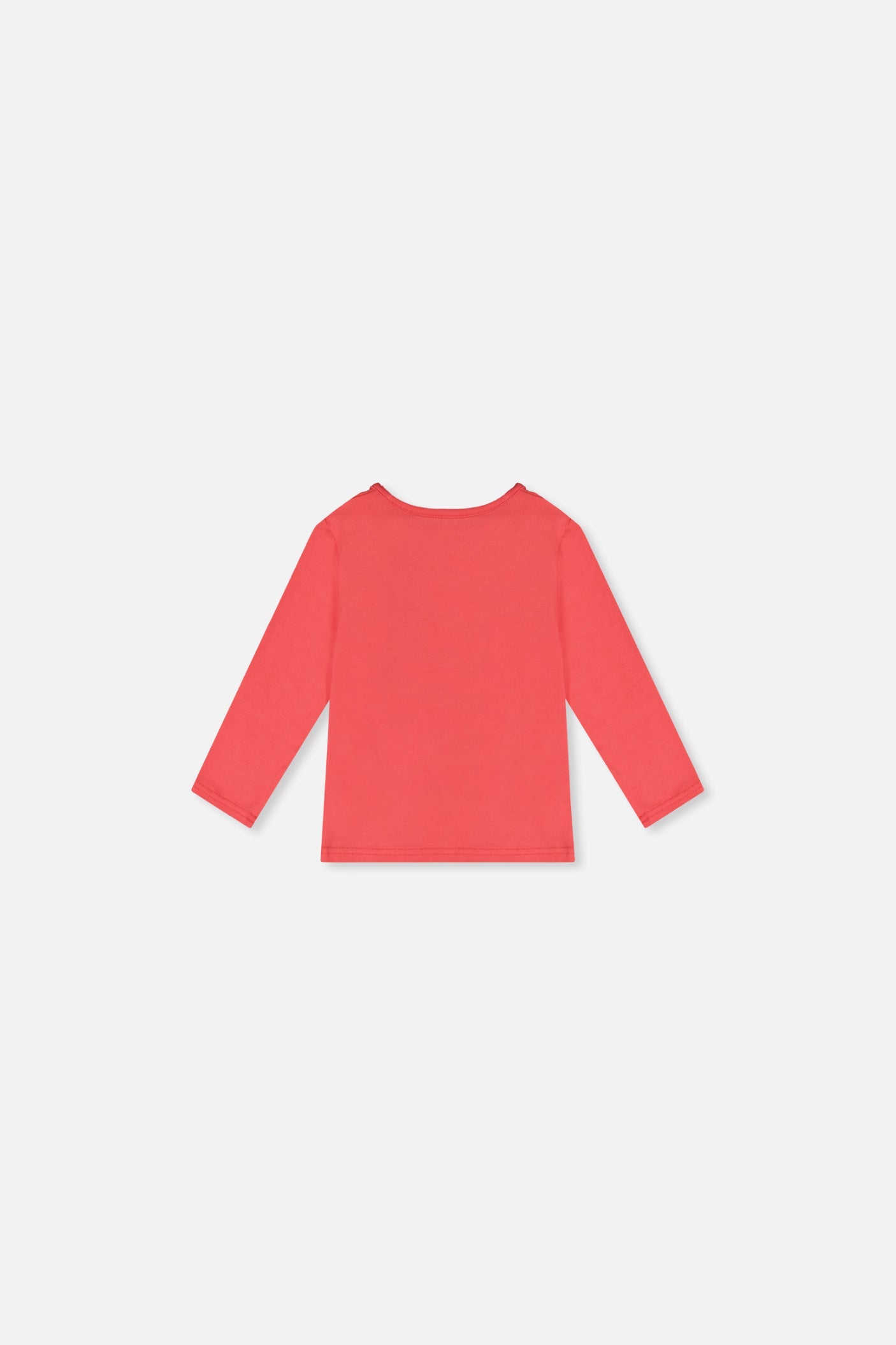 Baby Organic Cotton Long Sleeve T-Shirt Coral Pink
