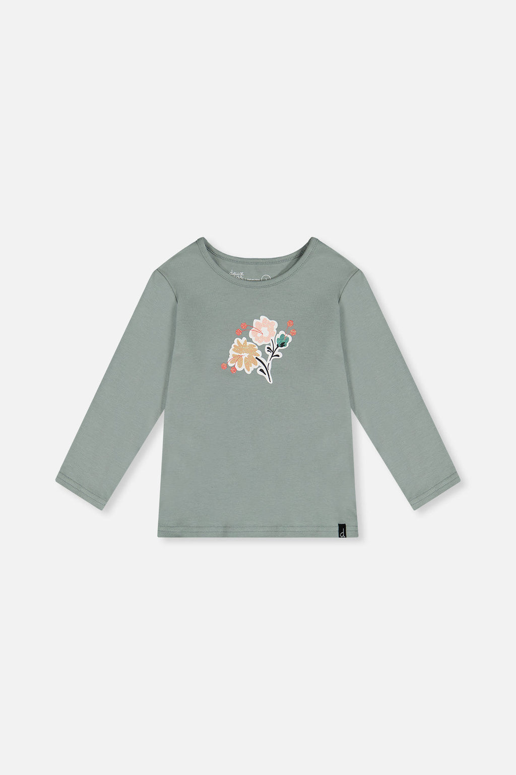 Organic Cotton Long Sleeve T-Shirt Sage Green