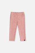Stretch Velour Treggings Pale Dusty Pink