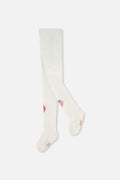 Knit Strawberry Tights Off-White