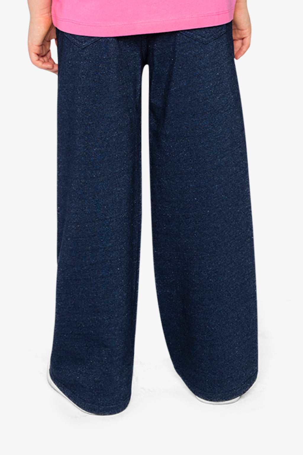 French Terry Pant Navy Blue Denim