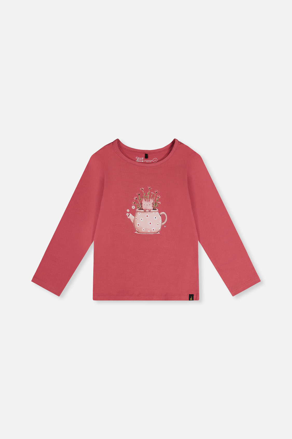 Organic Cotton Jersey T-Shirt Raspberry Pink
