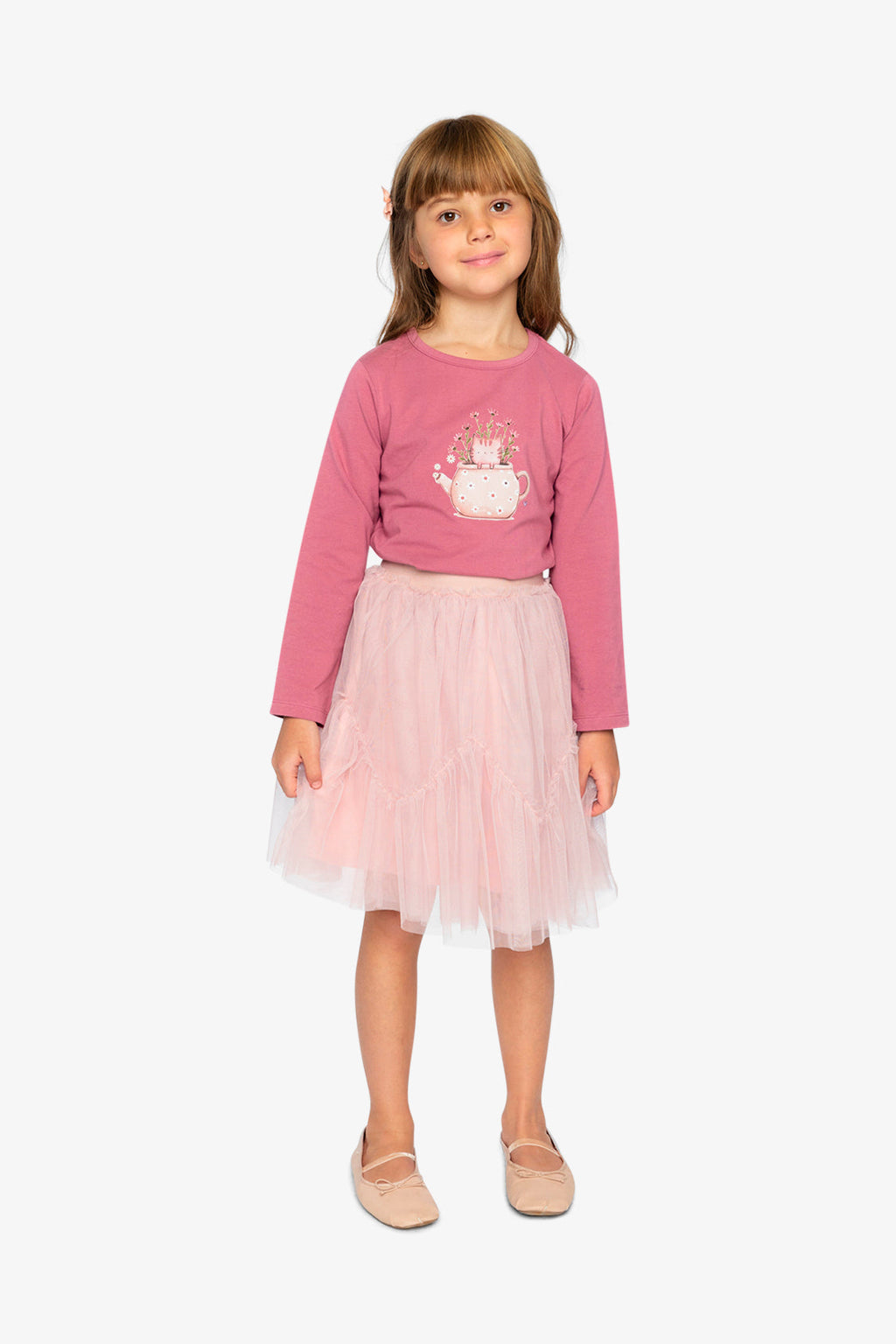 Organic Cotton Jersey T-Shirt Raspberry Pink