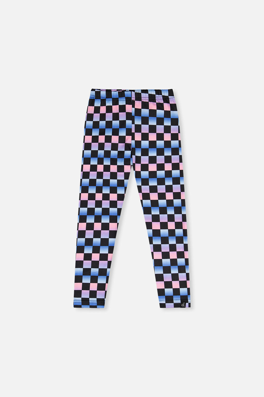 Leggings Black Checkered Print