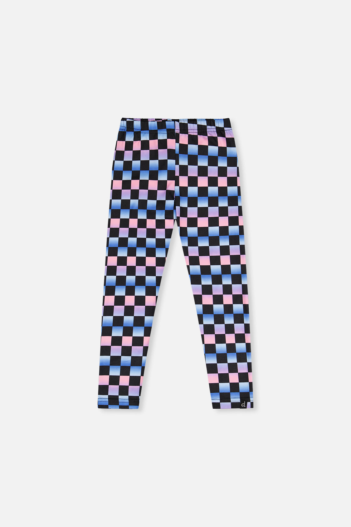 Leggings Black Checkered Print