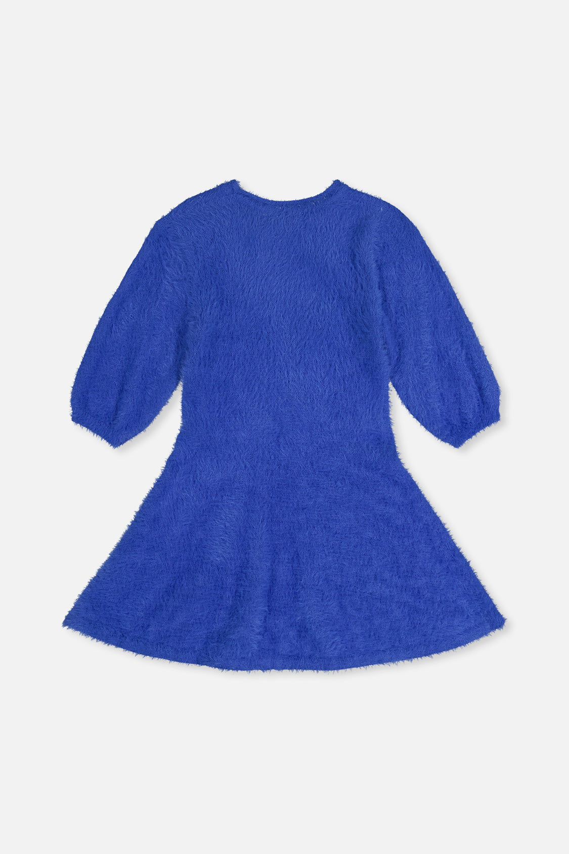 Hairy Knitted Dress Royal Blue
