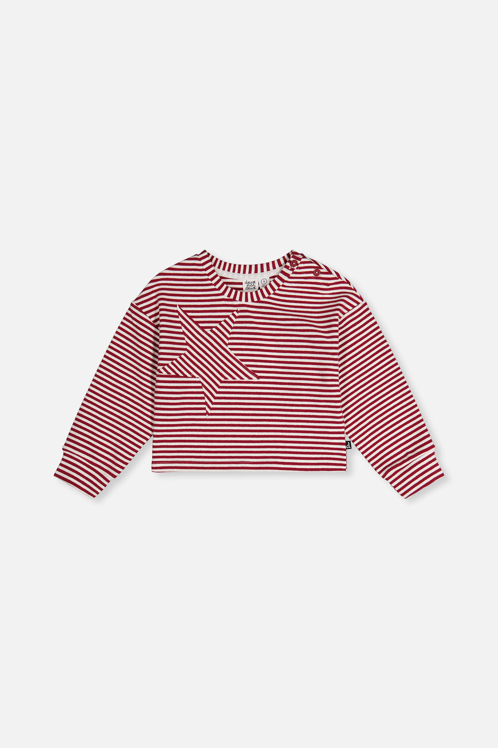 Soft Jersey Top Red And White Stripes