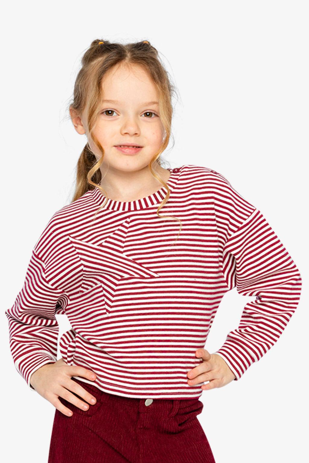 Soft Jersey Top Red And White Stripes
