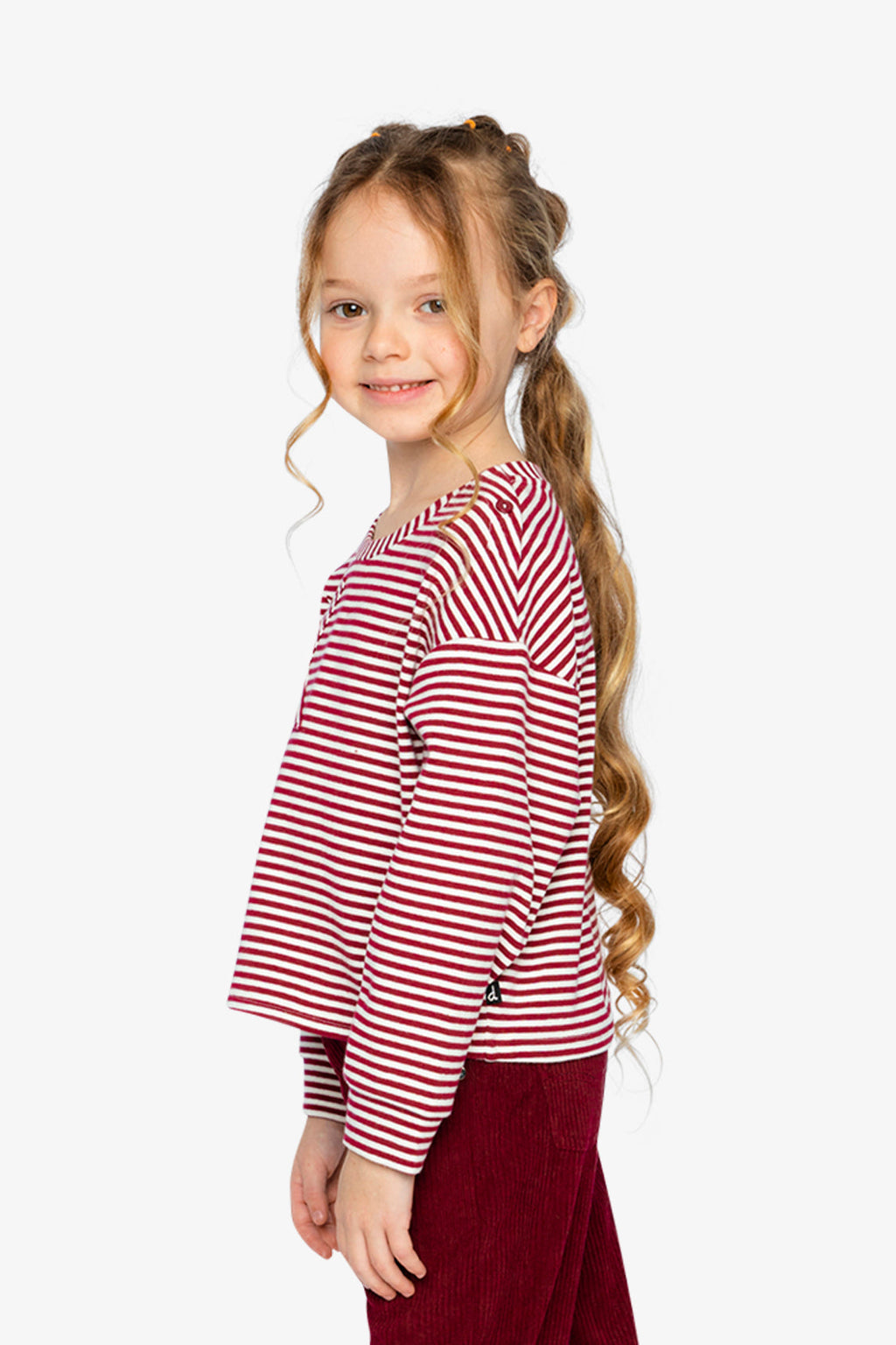 Soft Jersey Top Red And White Stripes