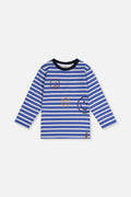 Long Sleeve T-Shirt Blue And White Stripes