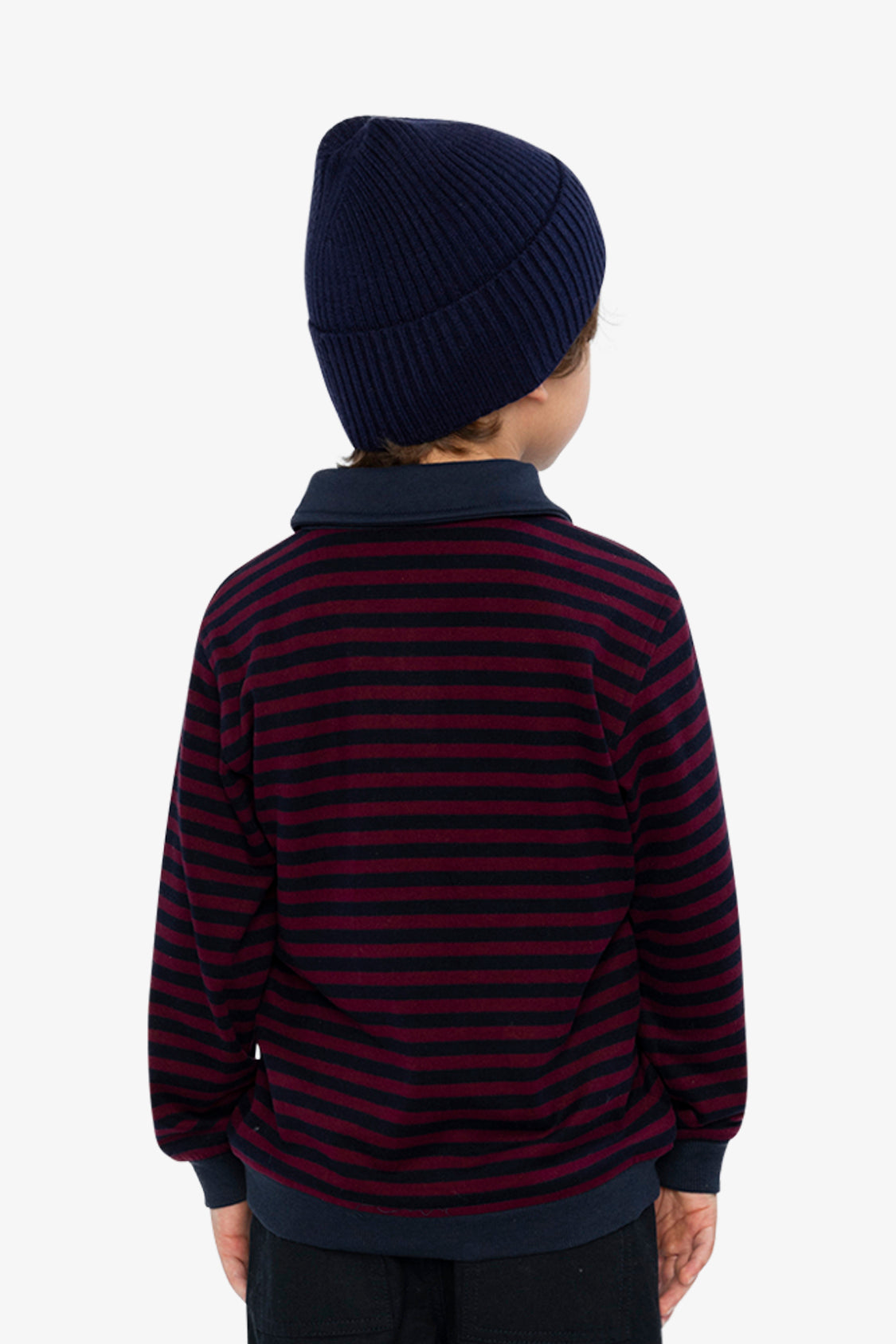 Brushed Jersey Top Red And Blue Stripes