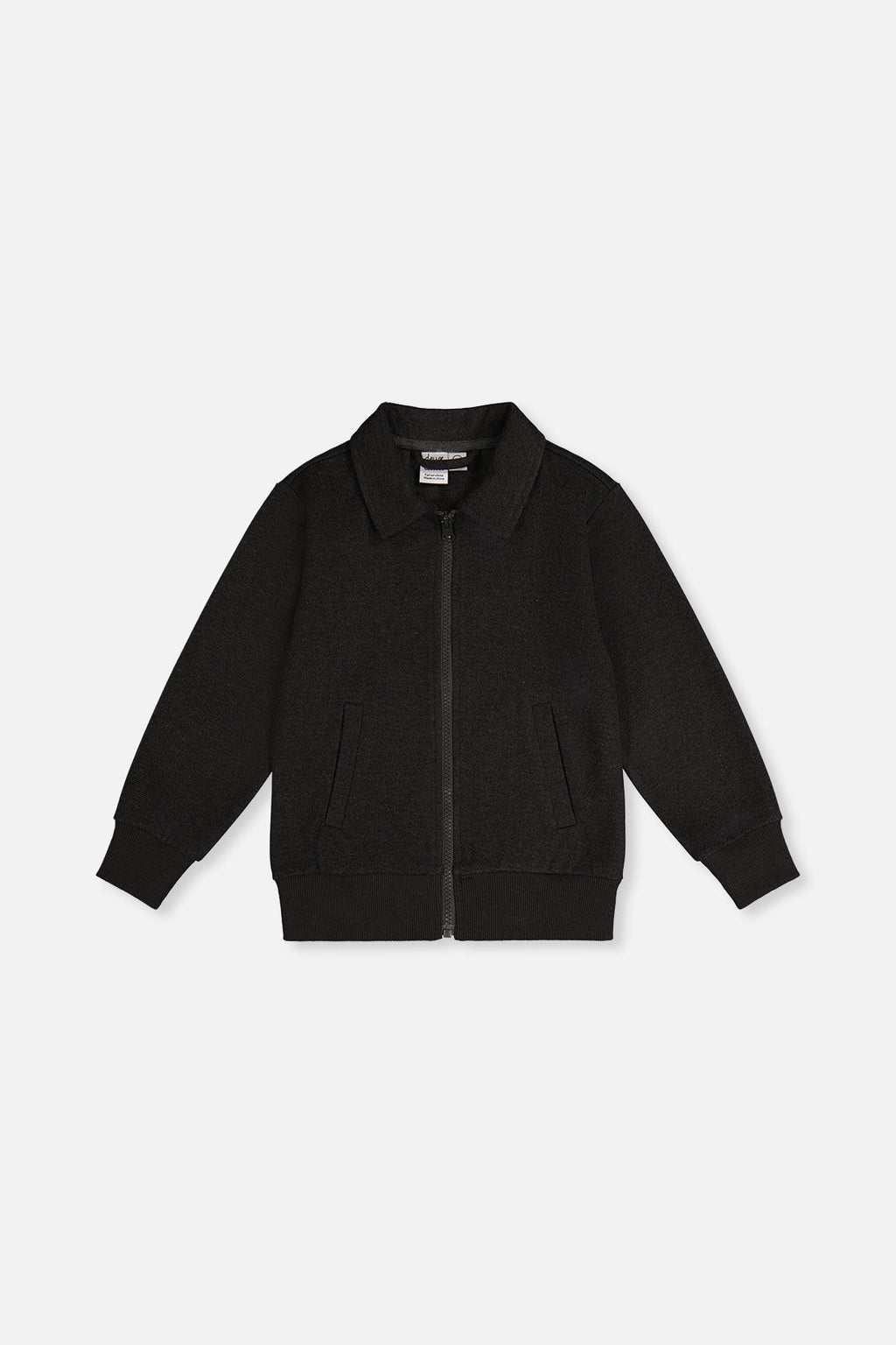 Front Zip Jacket Black