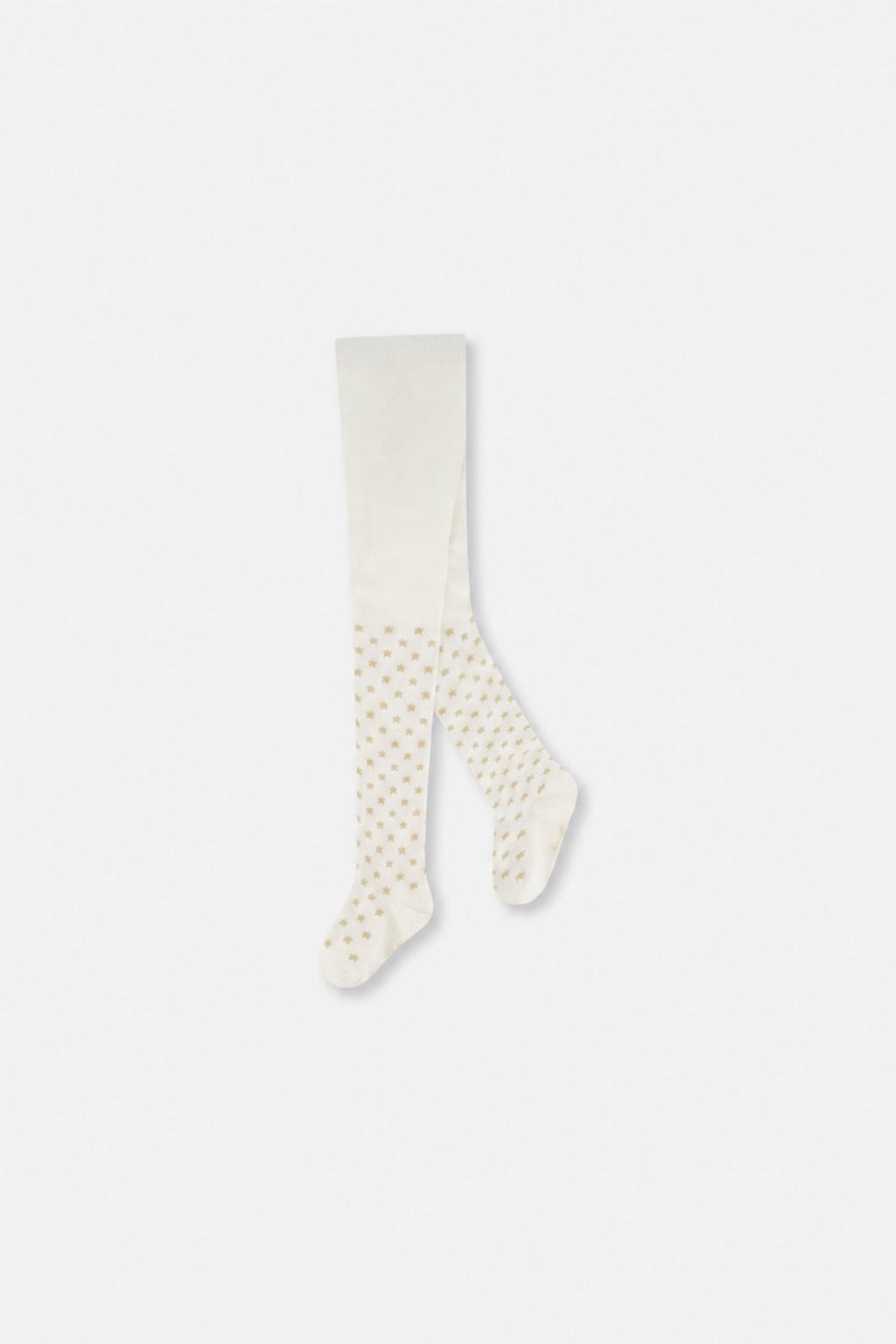 Baby Knit Heart Tights Off-White