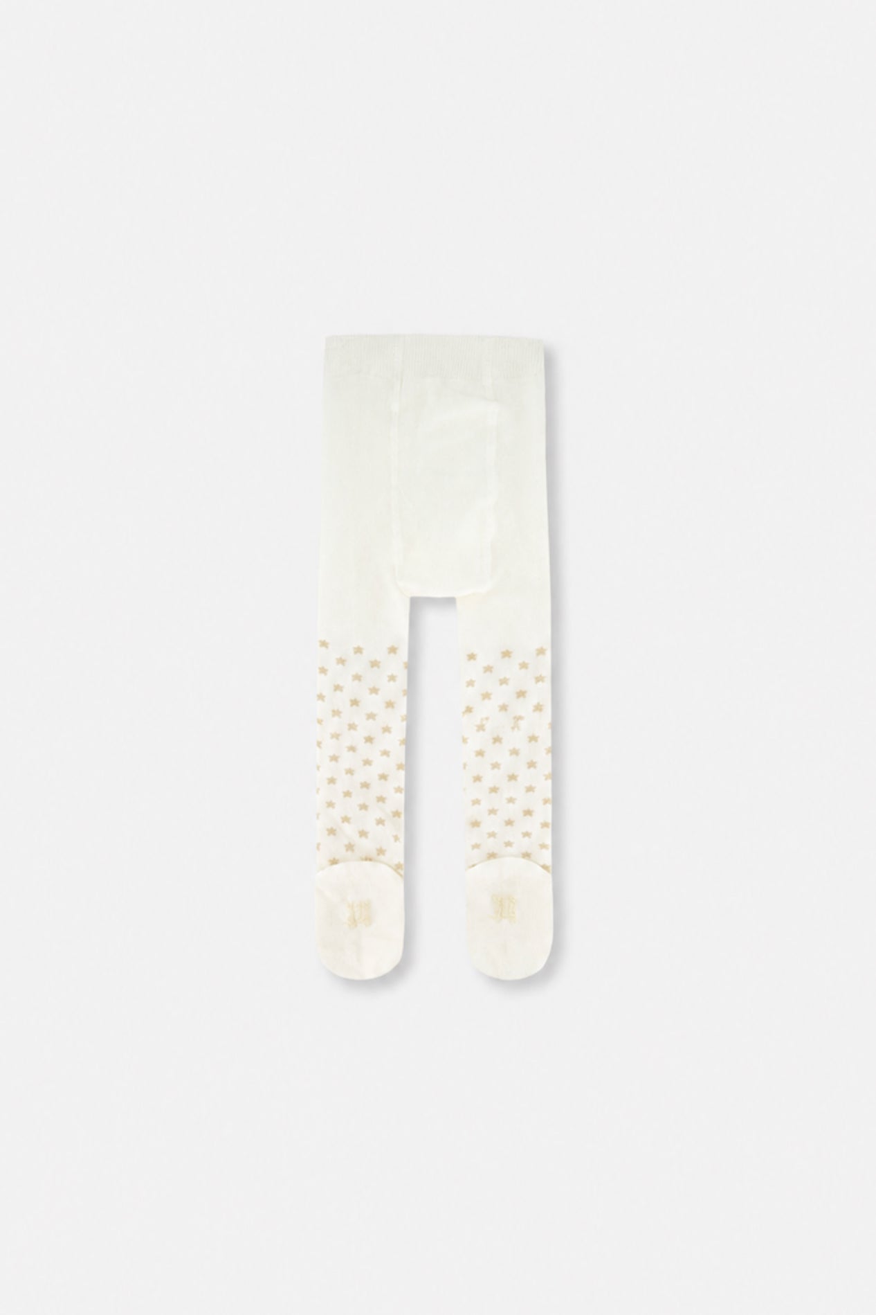 Baby Knit Heart Tights Off-White