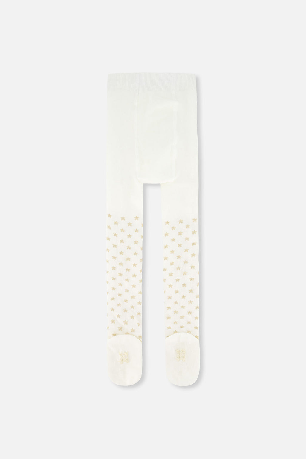 Knit Heart Tights Off-White