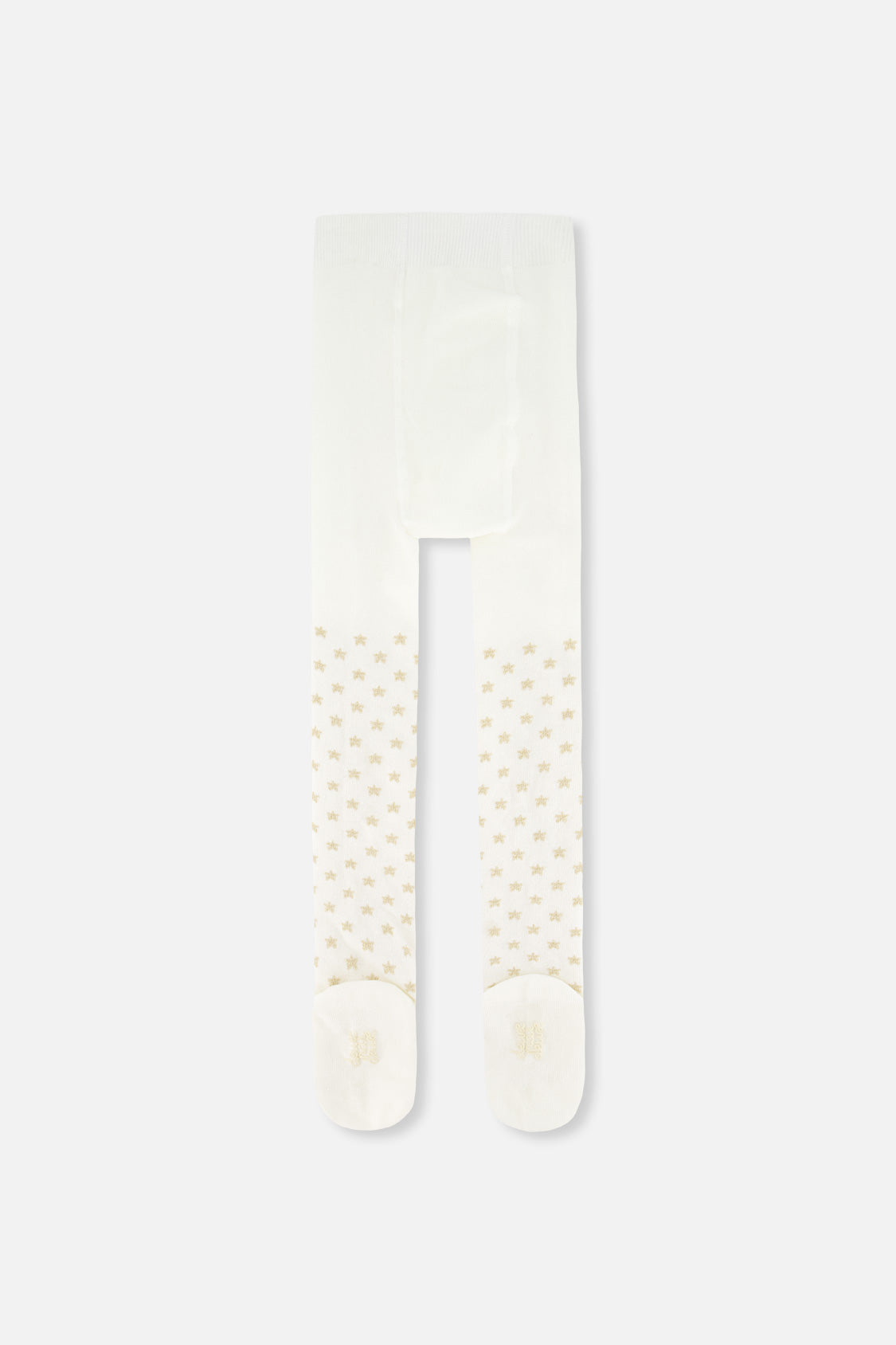 Knit Heart Tights Off-White