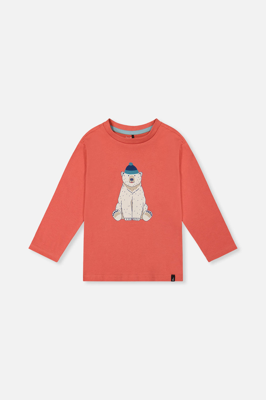 Long Sleeve Organic Cotton T-Shirt Rose Orange