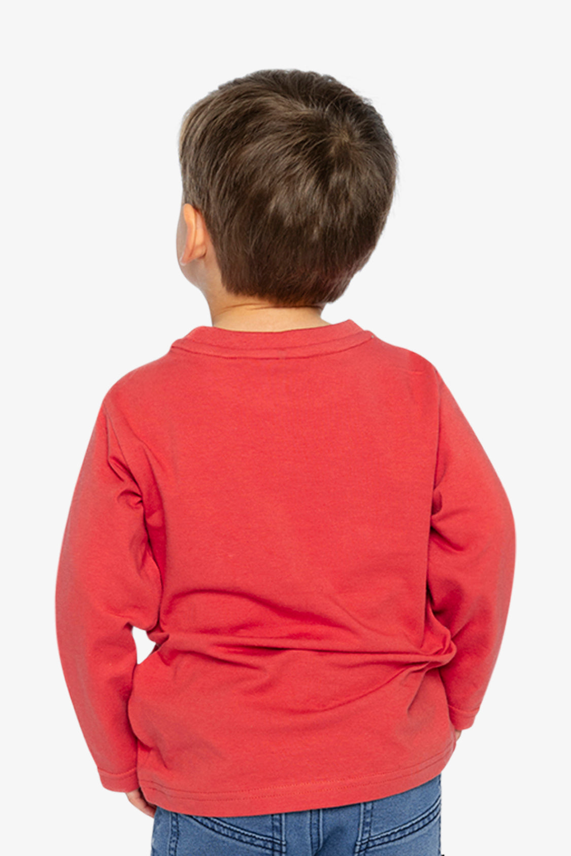 Long Sleeve Organic Cotton T-Shirt Rose Orange