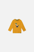 Baby Long Sleeve Organic Cotton T-Shirt Mustard Yellow