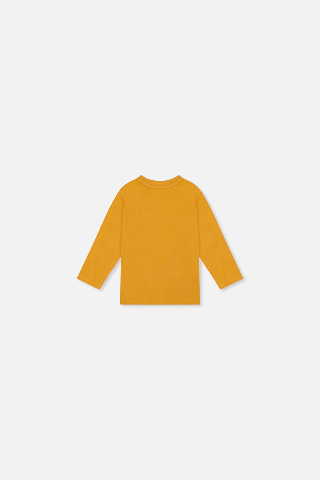 Baby Long Sleeve Organic Cotton T-Shirt Mustard Yellow