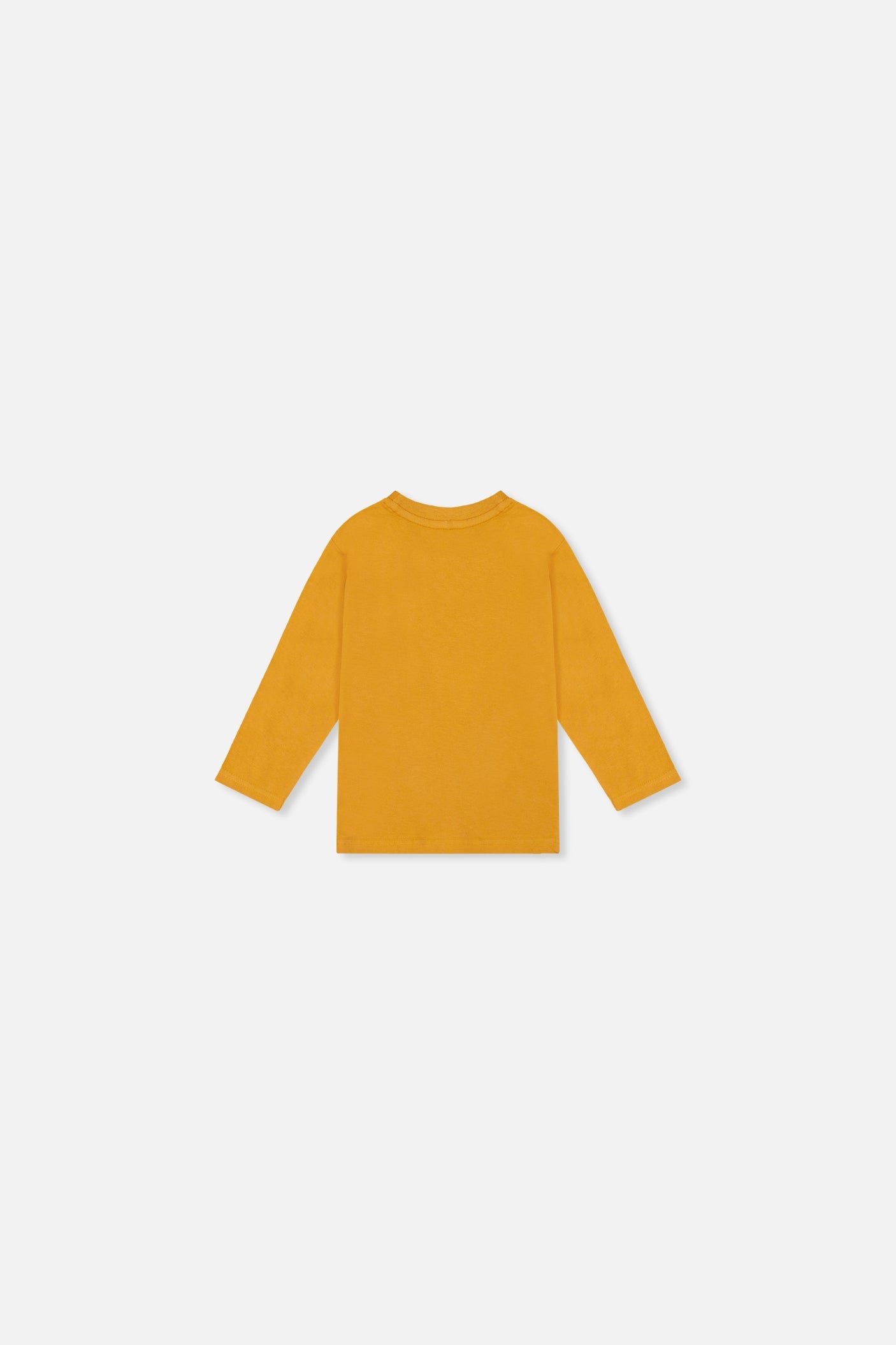 Baby Long Sleeve Organic Cotton T-Shirt Mustard Yellow