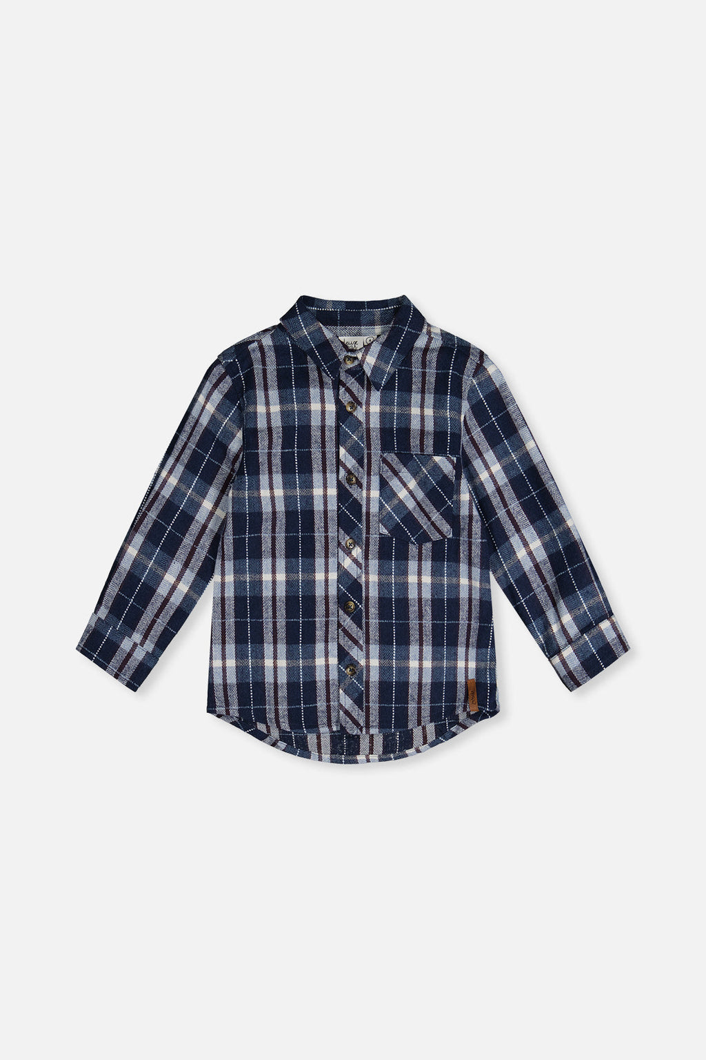 Flannel Shirt Blue And White Plaid