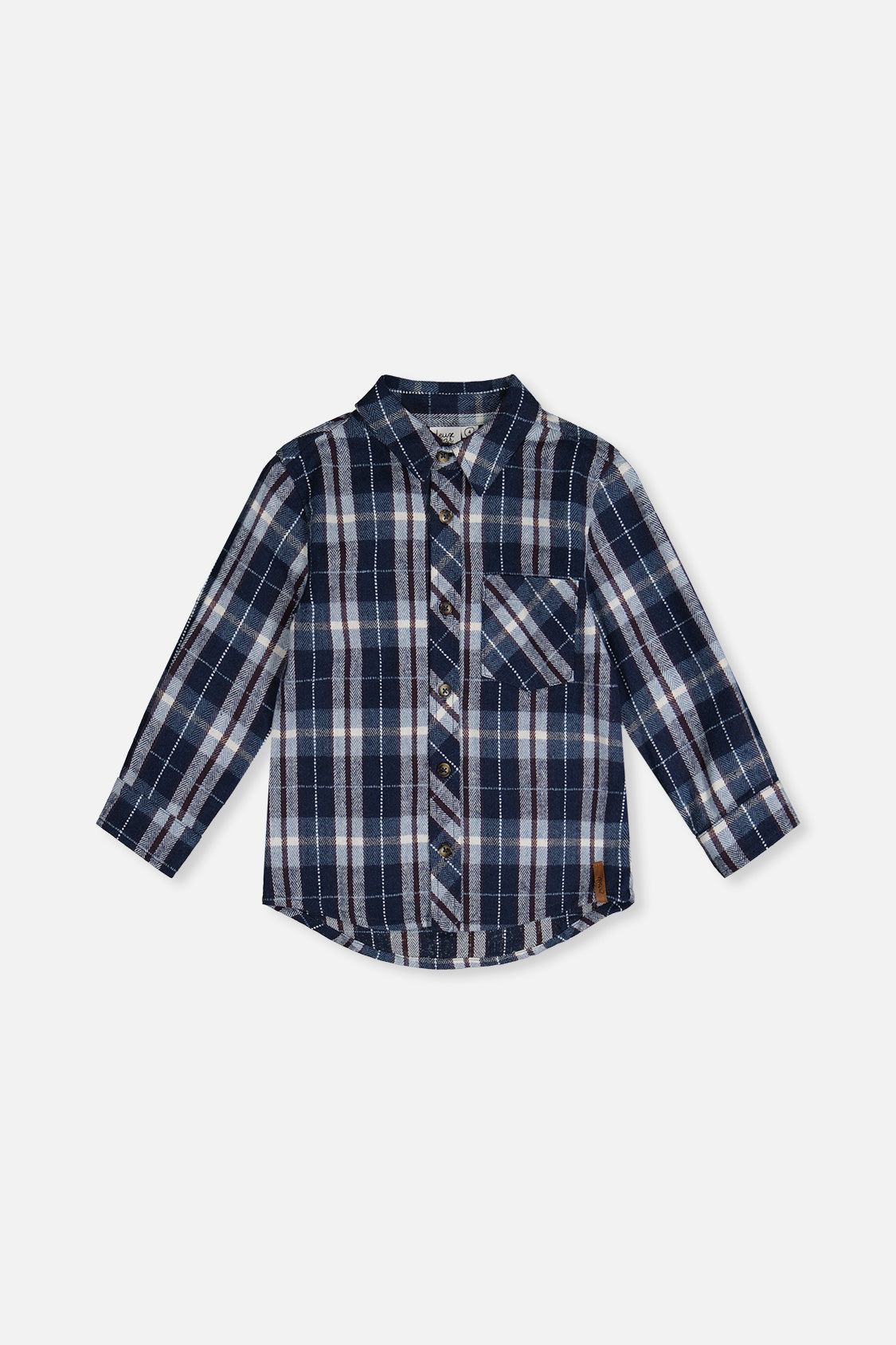 Flannel Shirt Blue And White Plaid