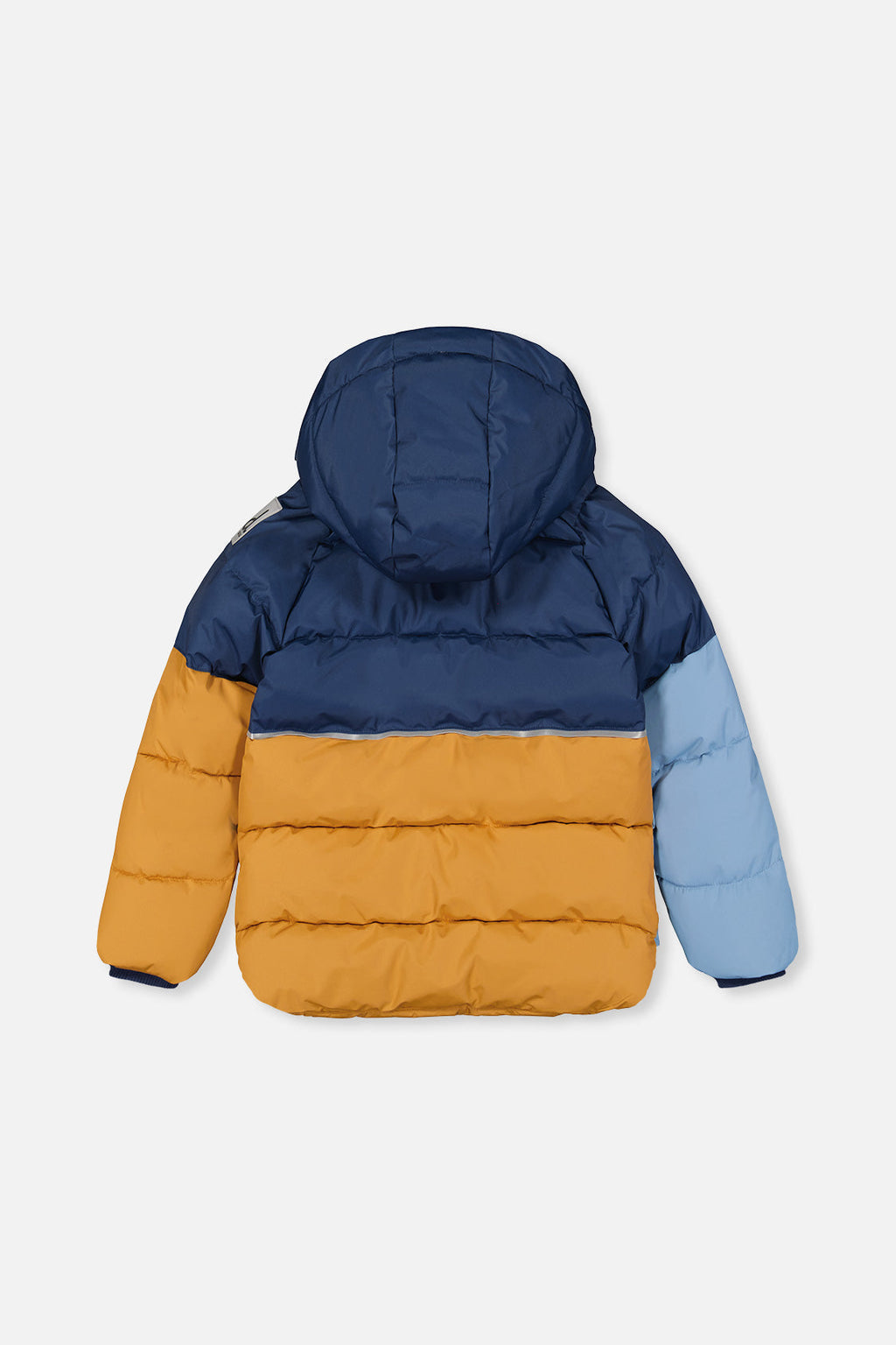 Color-Block Winter Jacket Dark Blue