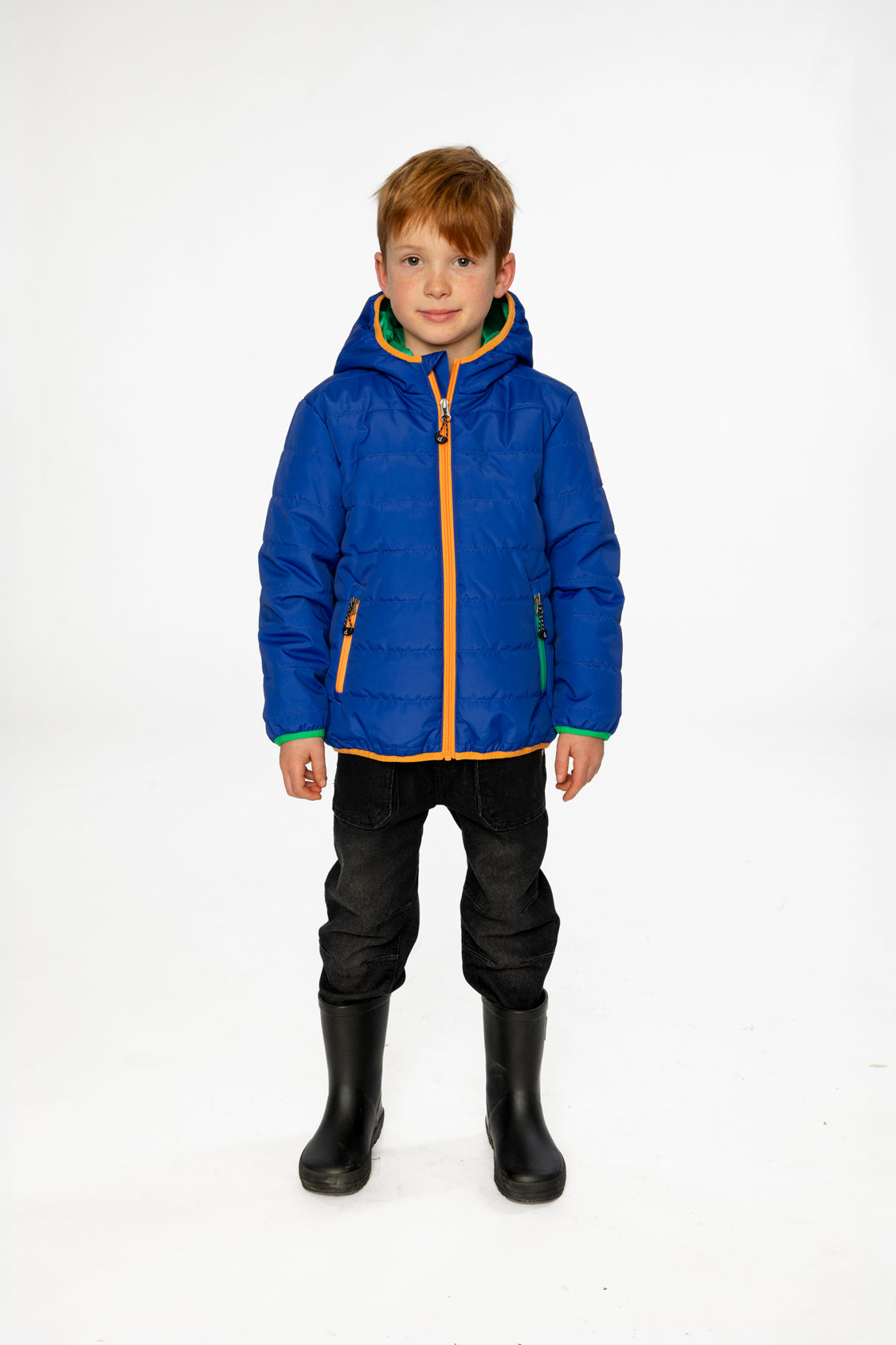 Quilted Mid-Season Jacket Royal Blue