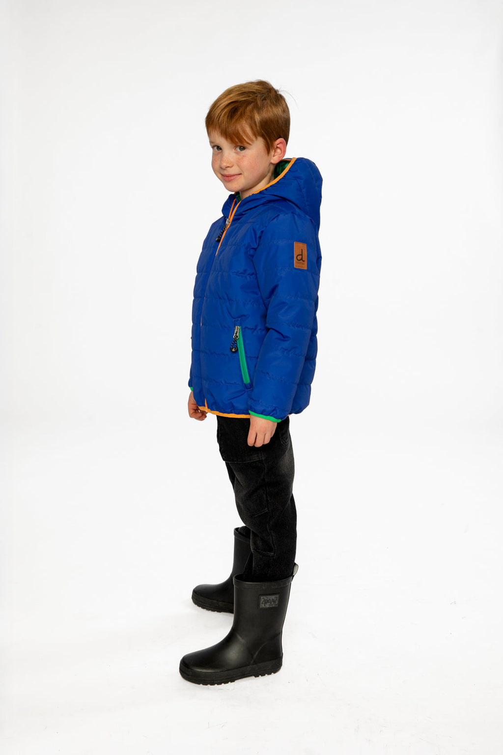 Quilted Mid-Season Jacket Royal Blue