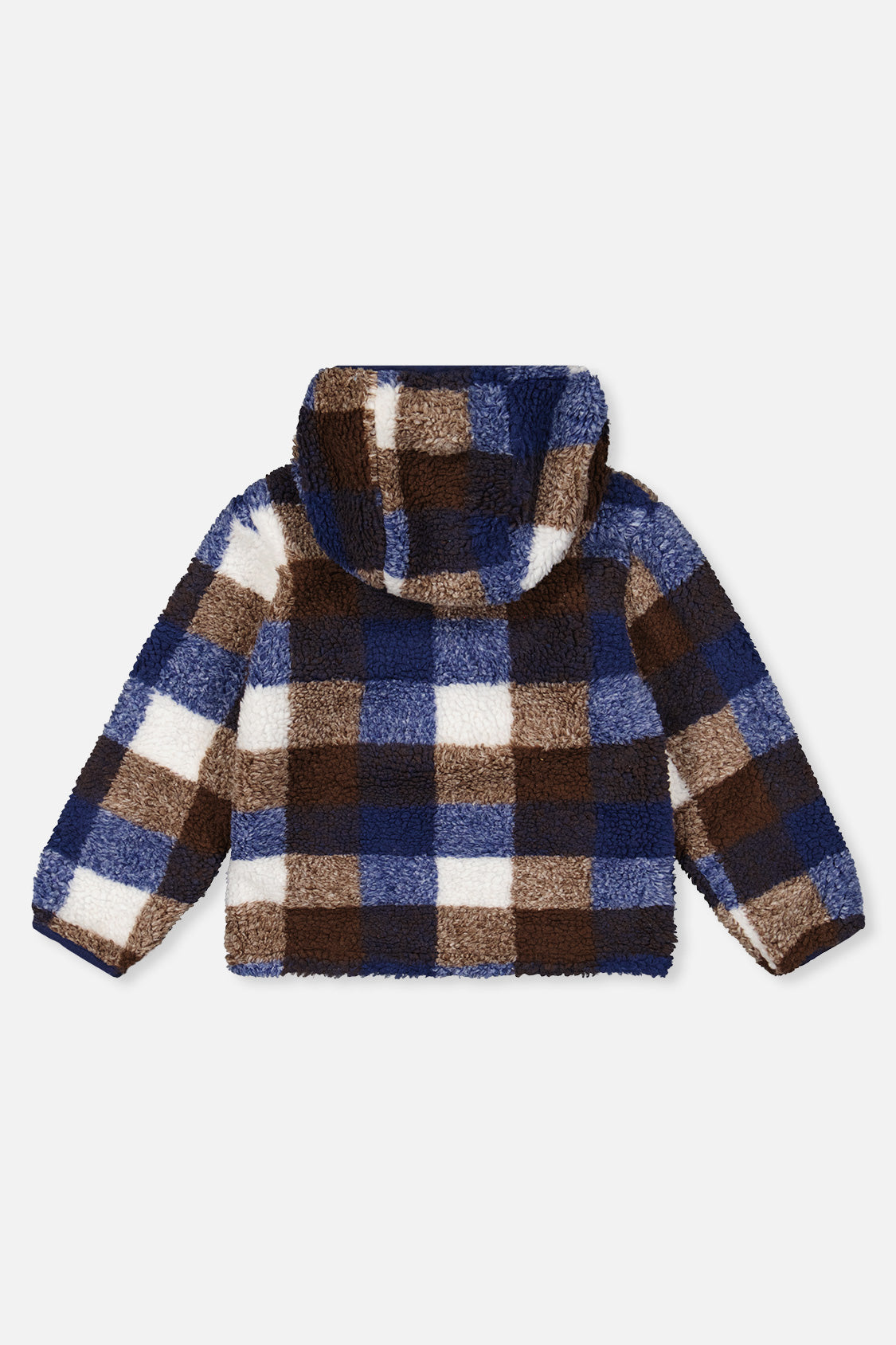Baby Reversible Mid-Season Jacket Dark Blue And Brown