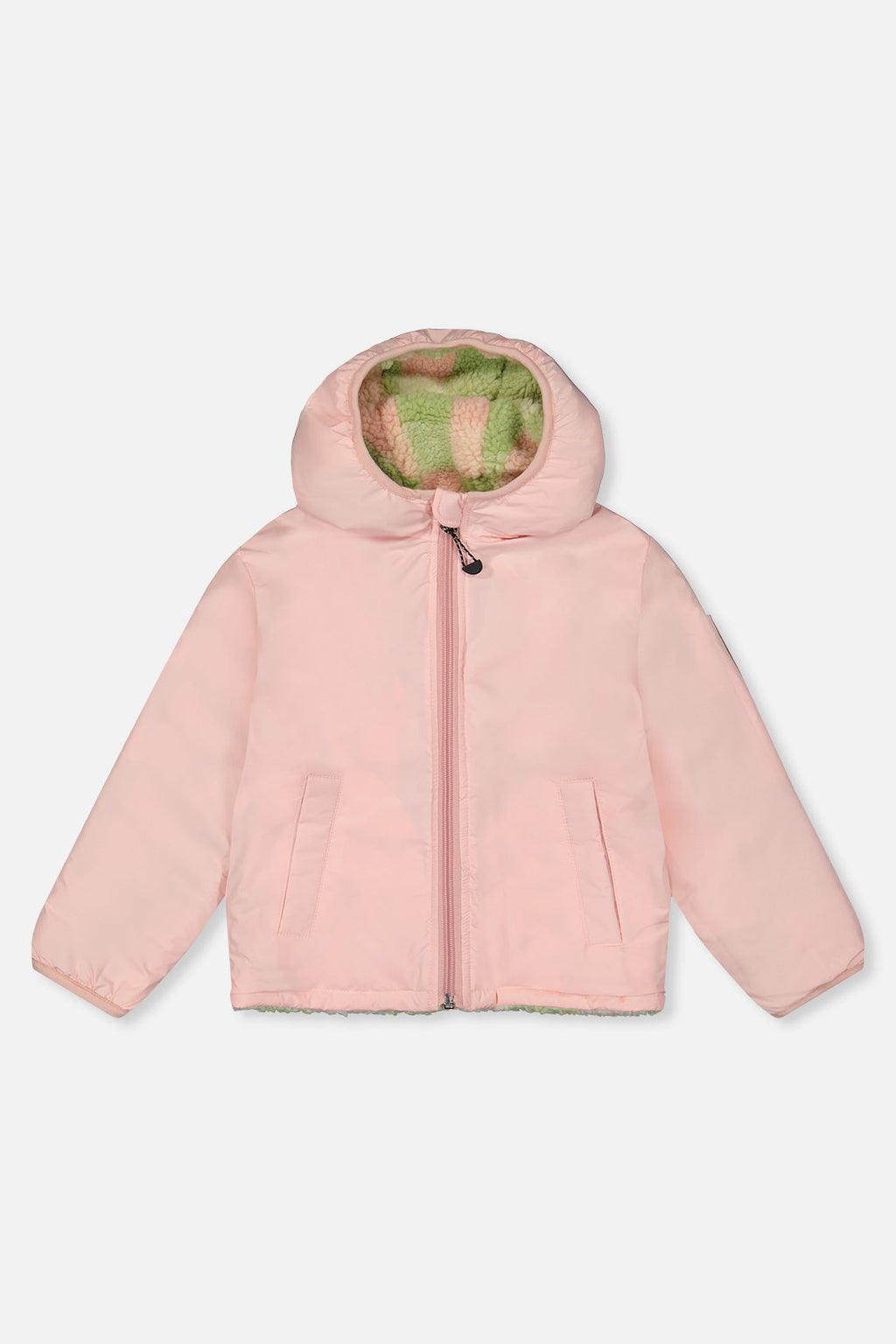 Baby Reversible Mid-Season Jacket Pale Dusty Pink