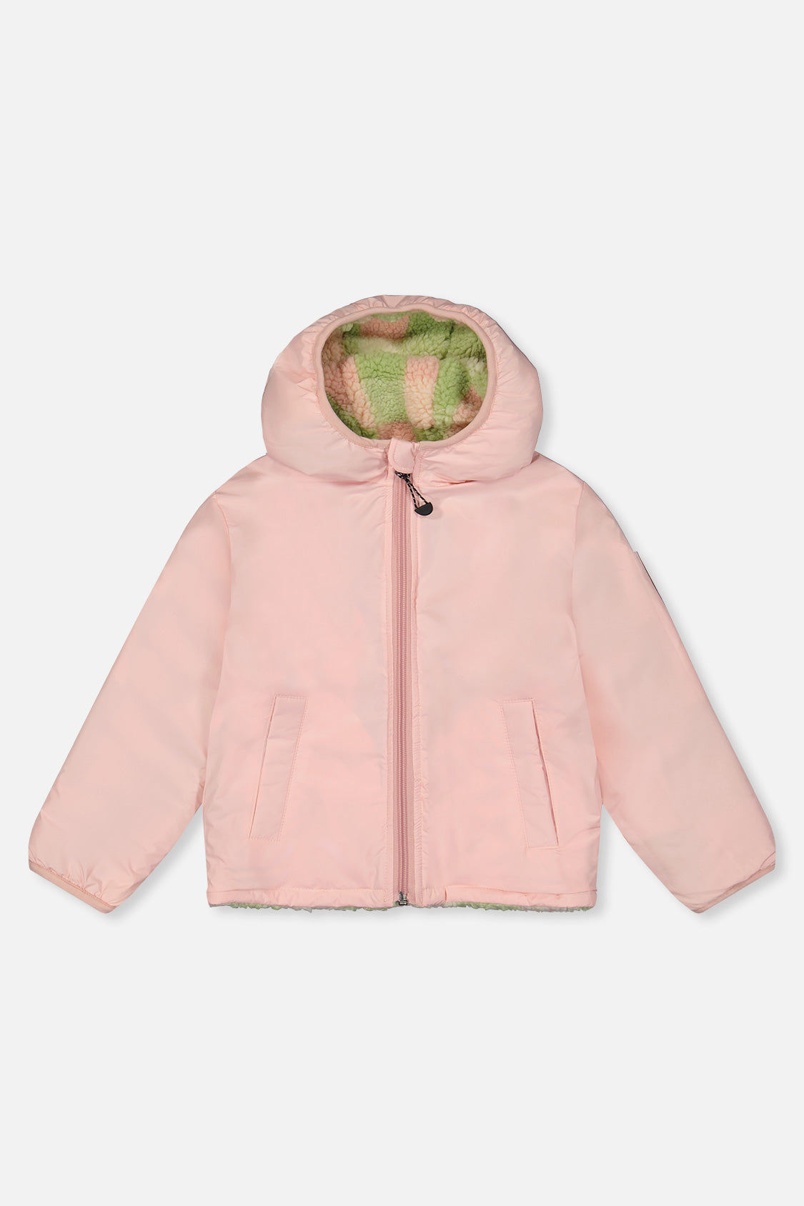 Baby Reversible Mid-Season Jacket Pale Dusty Pink