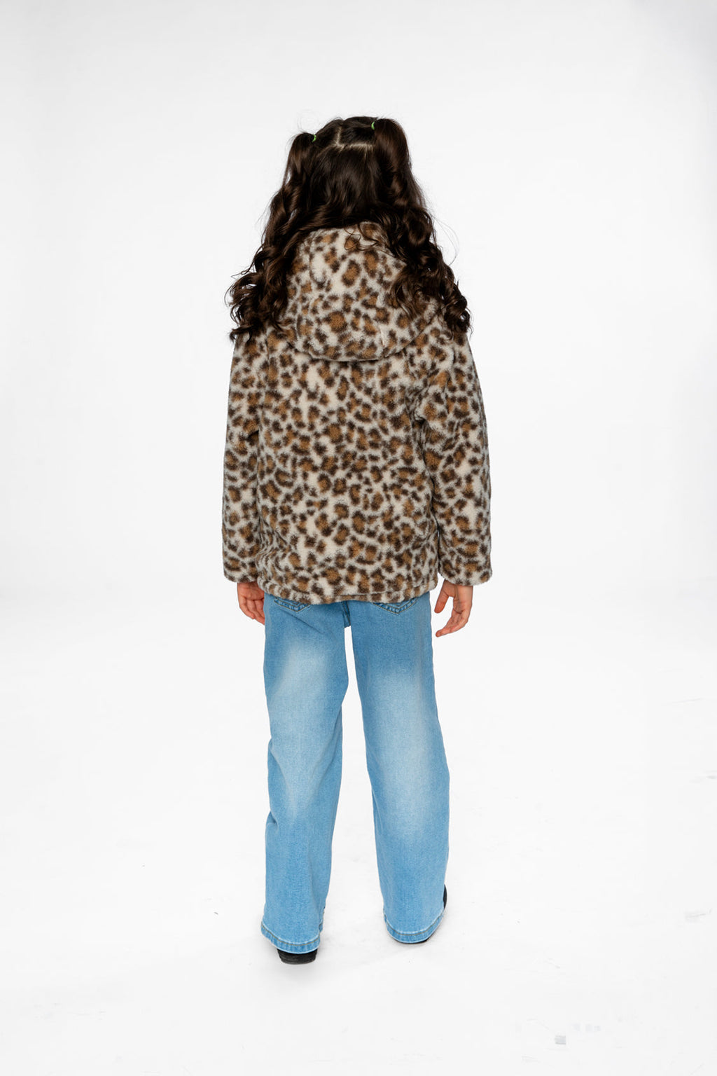 Reversible Mid-Season Jacket Pink And Leopard