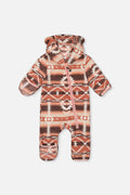Baby Mid-Season Plush One-Piece Outerwear Aztec Pink