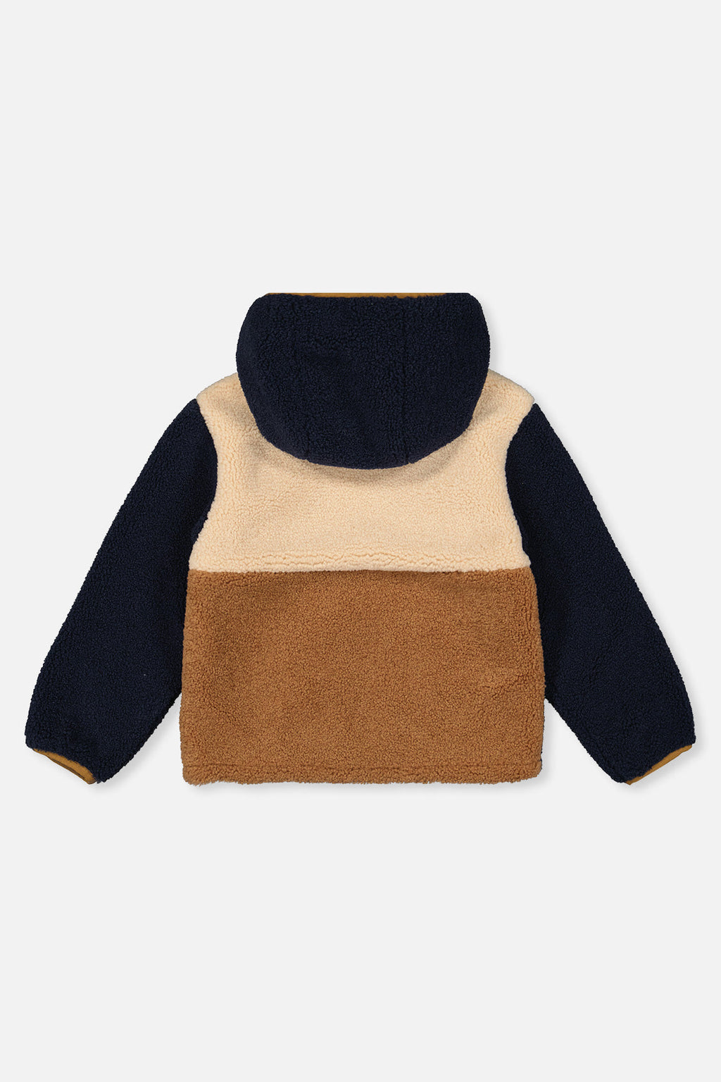 Baby Reversible Mid-Season Jacket Dark Blue, Beige And Brown